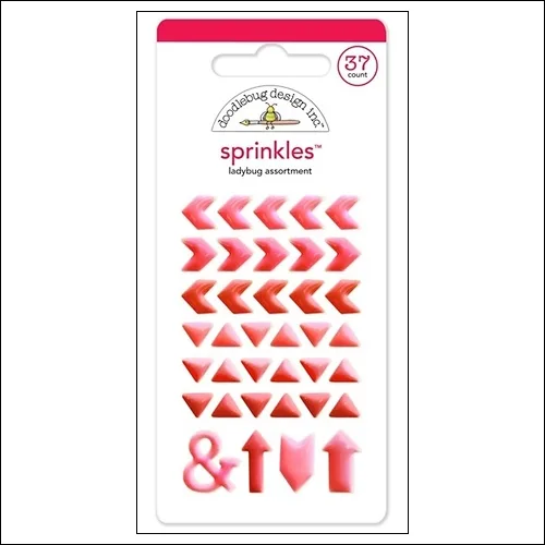 Doodlebug Sprinkles Ladybug Arrow Stickers
