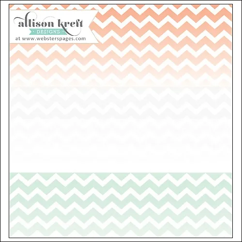 Websters Pages Clear Overlay Multi Chevron Hello World Collection by Allison Kreft