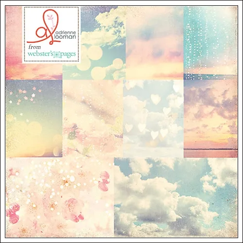 Websters Pages Paper Sheet Pretty Sunsets Our Travels Collection by Adrienne Looman