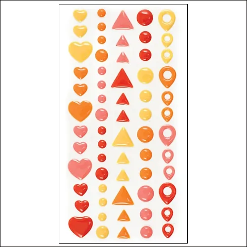 We R Memory Keepers Enamel Shapes Warm