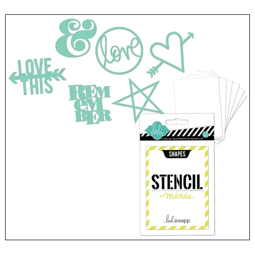 Heidi Swapp Mini Stencil Kit Shapes