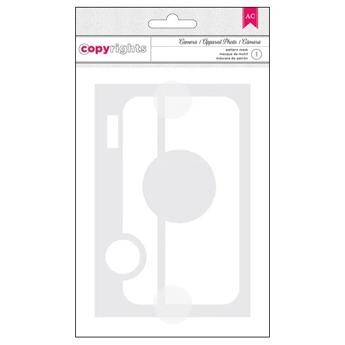 American Crafts Copyrights Stencil Camera