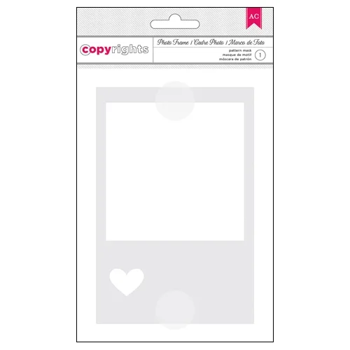 American Crafts Copyrights Stencil Photo Frame