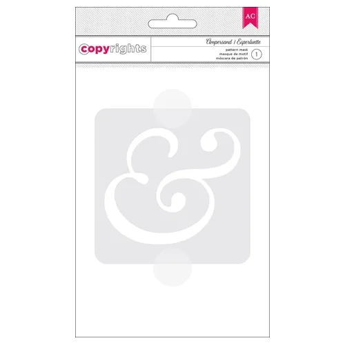 American Crafts Copyrights Stencil Ampersand