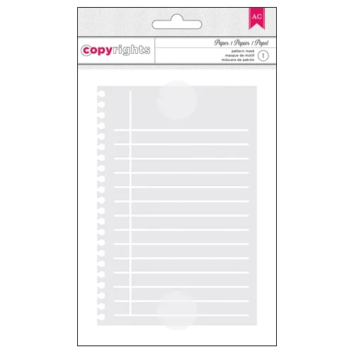 American Crafts Copyrights Stencil Notebook