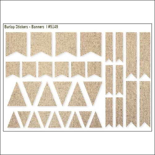Simple Stories Burlap Stickers Banners DIY Collection