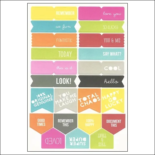 Simple Stories Words Stickers DIY Collection