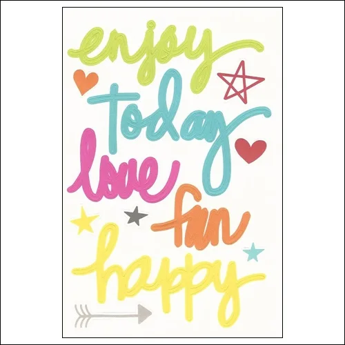 Simple Stories Words Stickers DIY Collection