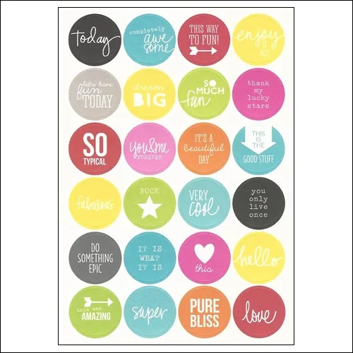 Simple Stories Words Stickers DIY Collection