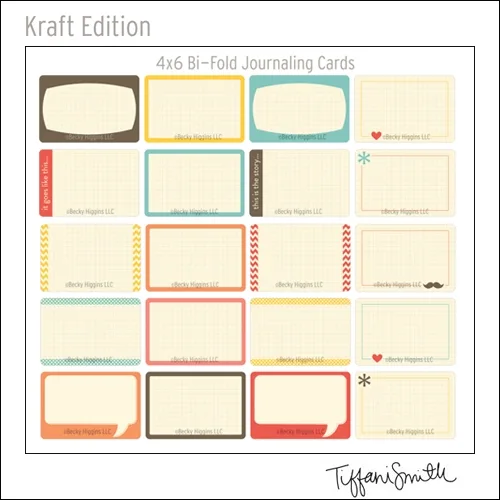 Project Life Core Kit Bi-Fold Cards 4x6 Kraft Edition by Tiffani Smith/Becky Higgins