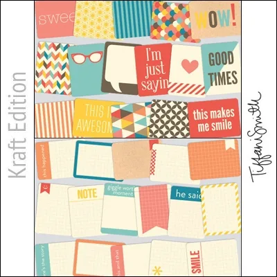 Project Life Core Kit Cards 3×4 Kraft Edition by Tiffani Smith/Becky Higgins