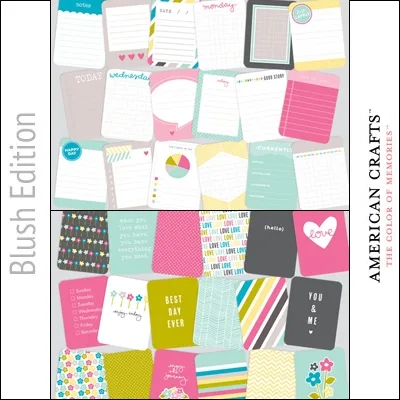 Project Life Core Kit Cards 3×4 Blush Edition by American Crafts/Becky Higgins