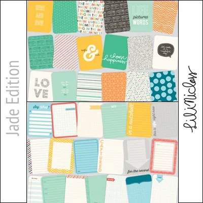Project Life Core Kit Cards 3×4 Jade Edition by Lili Niclass/Becky Higgins