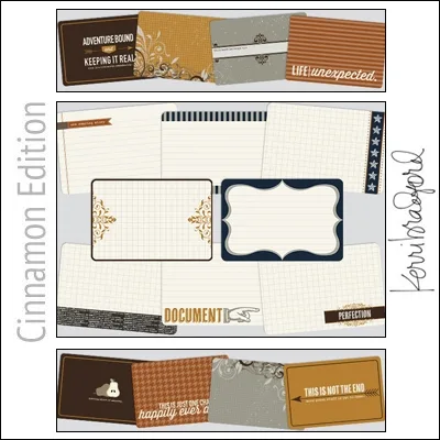 Project Life Core Kit Cards 4×6 Cinnamon Edition by Kerri Bradford Crafts/Becky Higgins