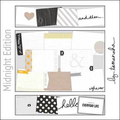 Project Life Core Kit Cards 4x6 Midnight Edition by Liz Tamanaha/Becky Higgins