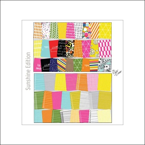 Project Life Core Kit Cards 3×4 Sunshine Edition by Elsie and Emma/Becky Higgins