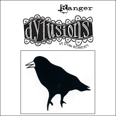 Ranger Dylusions Cling Stamp Bird Birds On A Wire by Dyan Reaveley
