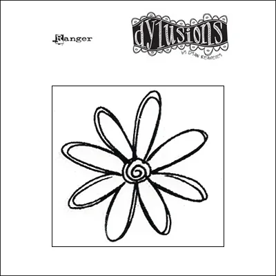 Ranger Dylusions Cling Stamp Flower How Does You Garden Grow by Dyan Reaveley