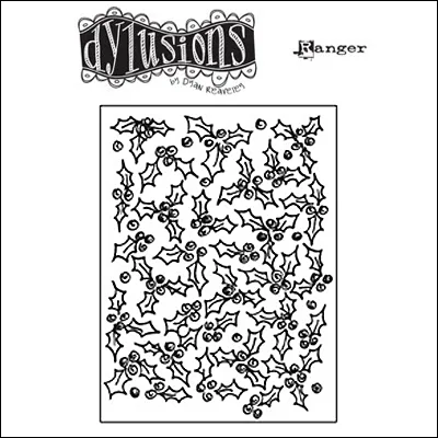 Ranger Dylusions Cling Stamp Christmas Backgrounds by Dyan Reaveley