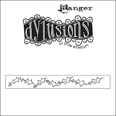 Ranger Dylusions Cling Stamp Christmas Borders by Dyan Reaveley