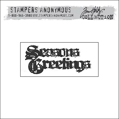 Stampers Anonymous Cling Stamp Mini Holidays 2 by Tim Holtz Collection