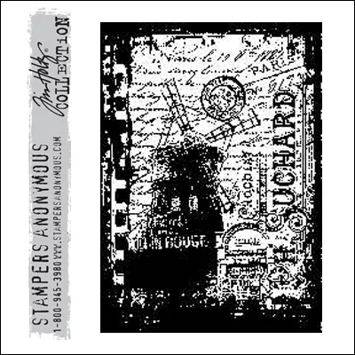 Stampers Anonymous Cling Stamp Components Paris Film by Tim Holtz Collection