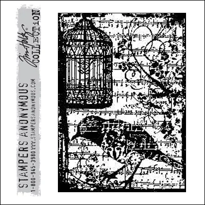 Stampers Anonymous Cling Stamp Components Birdsong by Tim Holtz Collection