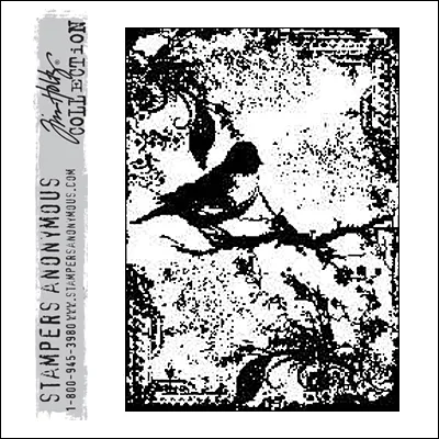 Stampers Anonymous Cling Stamp Components Tattered Sparrow by Tim Holtz Collection