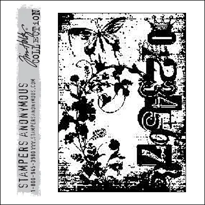 Stampers Anonymous Cling Stamp Components Fairy Garden by Tim Holtz Collection