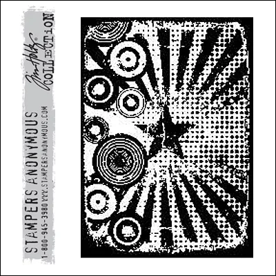 Stampers Anonymous Cling Stamp Components Retro Carnival by Tim Holtz Collection
