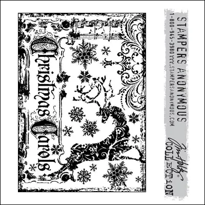 Stampers Anonymous Cling Stamp Components Reindeer Games by Tim Holtz Collection