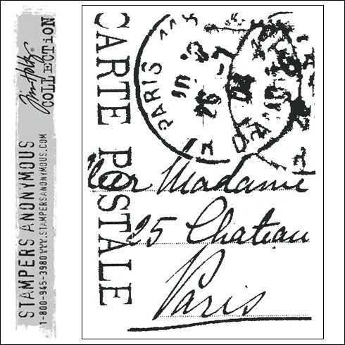 Stampers Anonymous Cling Stamp I See Paris by Tim Holtz Collection