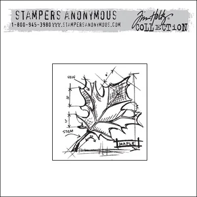 Stampers Anonymous Cling Stamp Mini Blueprint by Tim Holtz Collection