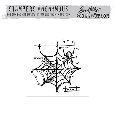 Stampers Anonymous Cling Stamp Mini Blueprint by Tim Holtz Collection