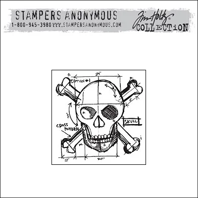 Stampers Anonymous Cling Stamp Mini Blueprint by Tim Holtz Collection