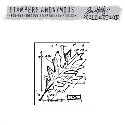 Stampers Anonymous Cling Stamp Mini Blueprint by Tim Holtz Collection