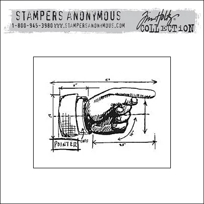 Stampers Anonymous Cling Stamp Mini Blueprint by Tim Holtz Collection
