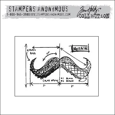 Stampers Anonymous Cling Stamp Mini Blueprint by Tim Holtz Collection
