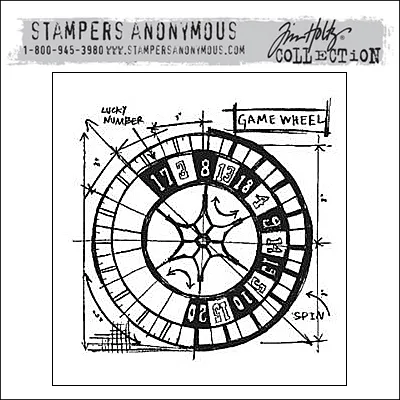 Stampers Anonymous Cling Stamp Mini Blueprint by Tim Holtz Collection