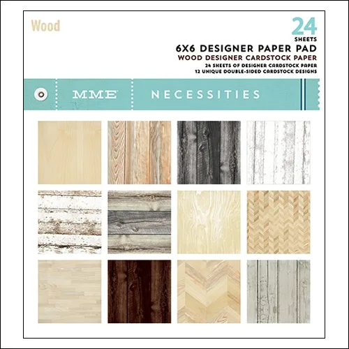 My Minds Eye Paper Pad 6x6 Wood Necessities Collection