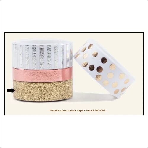 My Minds Eye Decorative Tape Metallic Necessities Collection