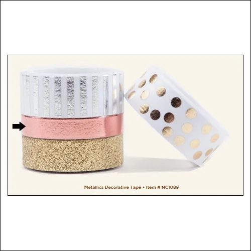 My Minds Eye Decorative Tape Metallic Necessities Collection