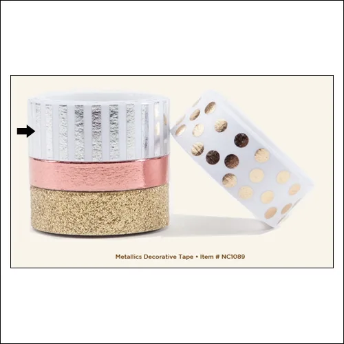 My Minds Eye Decorative Tape Metallic Necessities Collection