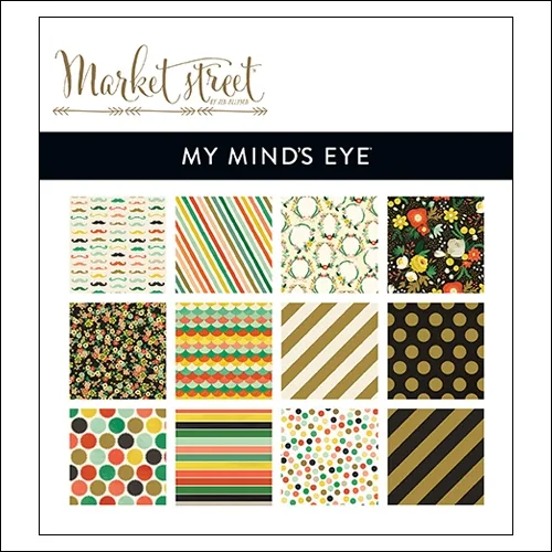 My Minds Eye Paper Pad 6x6 Nob Hill Market Street Collection by Jen Allyson