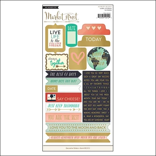 My Minds Eye Label Stickers Ashbury Heights Market Street Collection by Jen Allyson