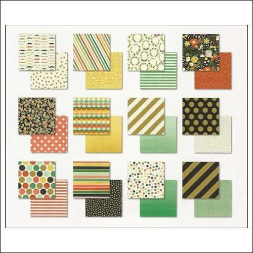 My Minds Eye Paper Pad 6x6 Nob Hill Market Street Collection by Jen Allyson
