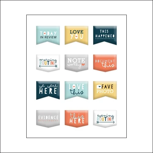 Evalicious Puffy Stickers Banner Love