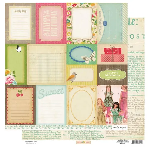 Crate Paper Paper Sheet Accent Cuts Pretty Party Collection