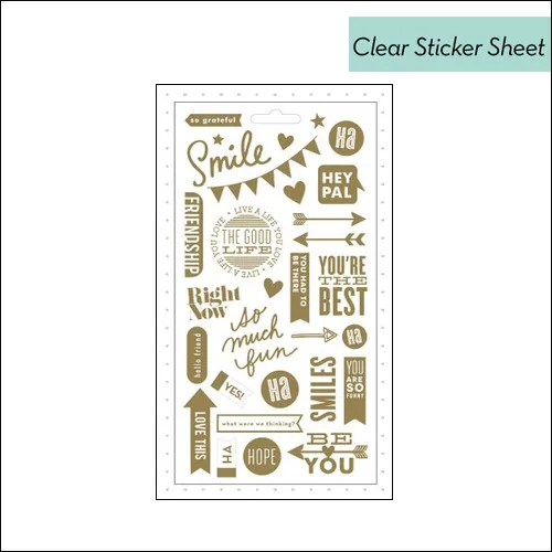 Me and My Big Ideas Pocket Pages Sticker Sheet Gold Foil