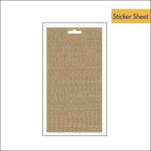 Me and My Big Ideas Pocket Pages Sticker Sheet Kraft Enjoy The Little Things